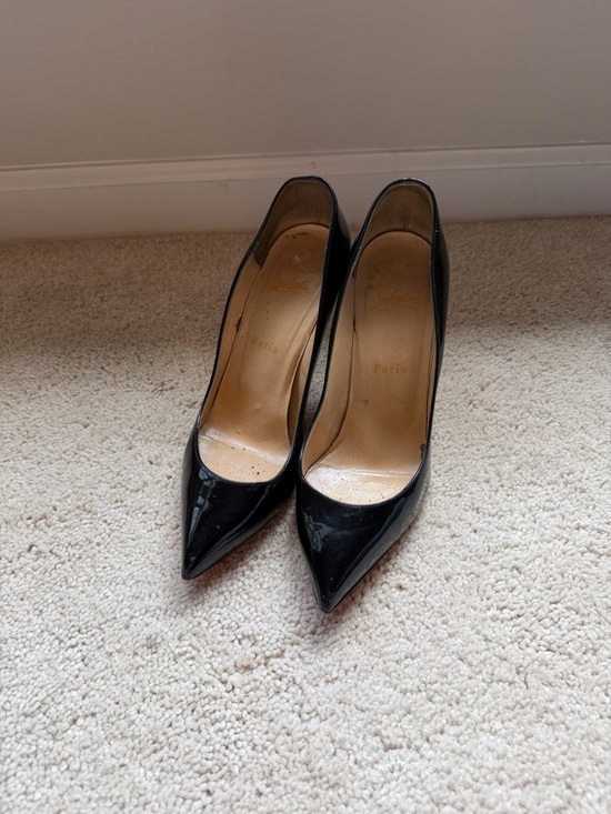 Christian Louboutin Shoes - Christian Louboutin Black Patent Heels
